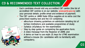 JAMB CD AND RECOMMENDED TEXT COLLECTION