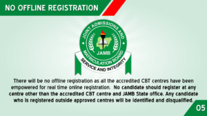 NO OFFLINE REGISTRATION