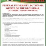 FUDutsin-ma Post UTME/DE 2023: Cut-off mark, Eligibility and Registration