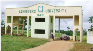 achievers university post utme form